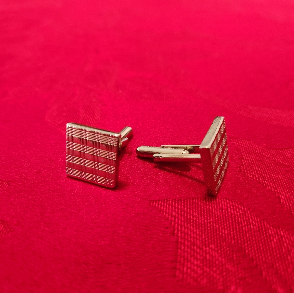 Banana Republic Square Silver Cufflinks